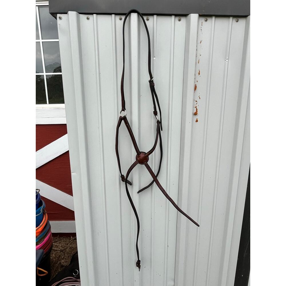 Vespucci Voyager Plain Raised Horse Leather Figure Eight Noseband size horse
